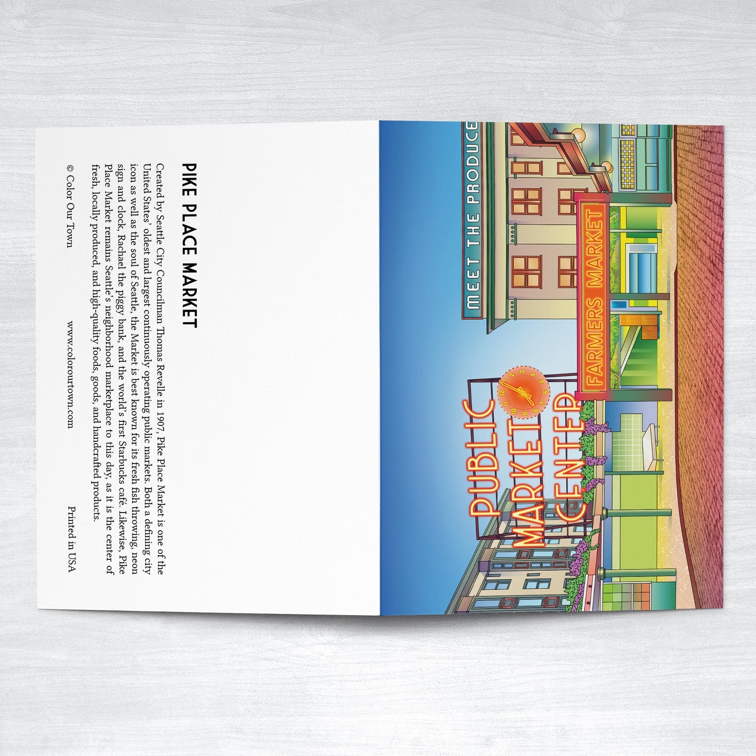 Pike Place Market Greeting Card