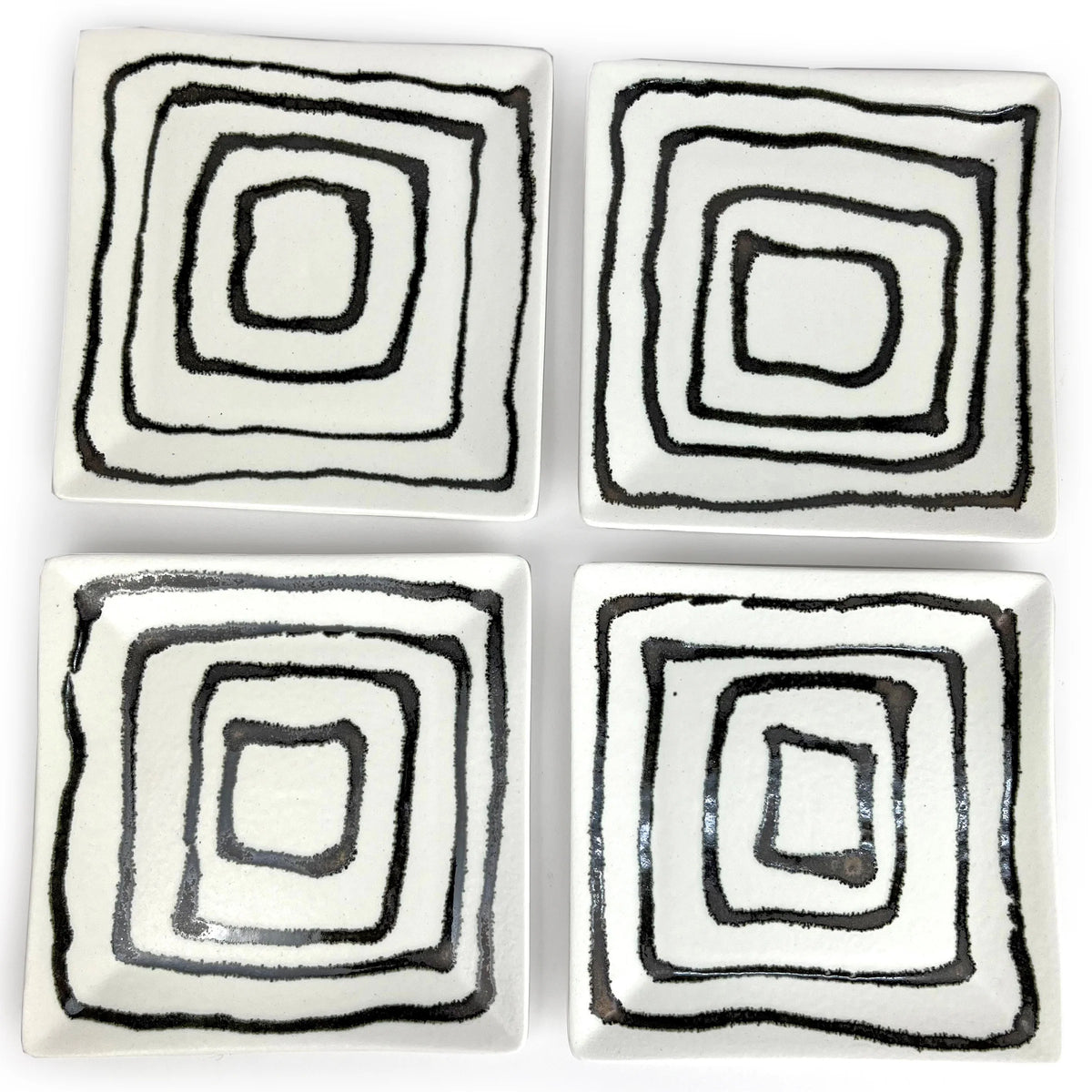 Square Plates - Sets of 4