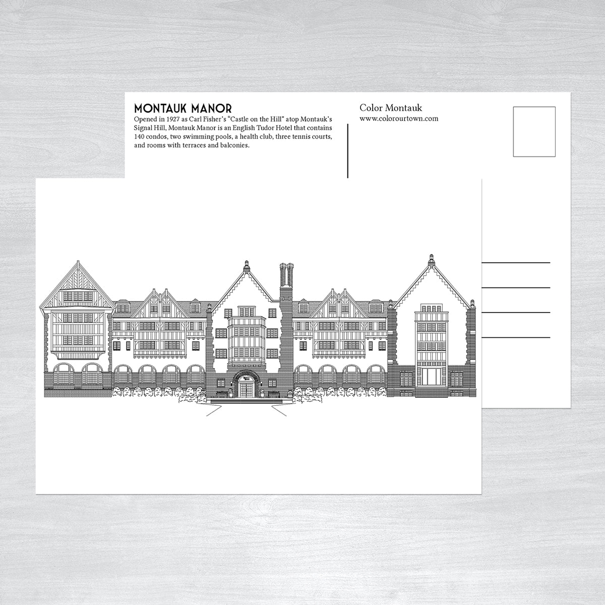 Montauk Coloring Postcards