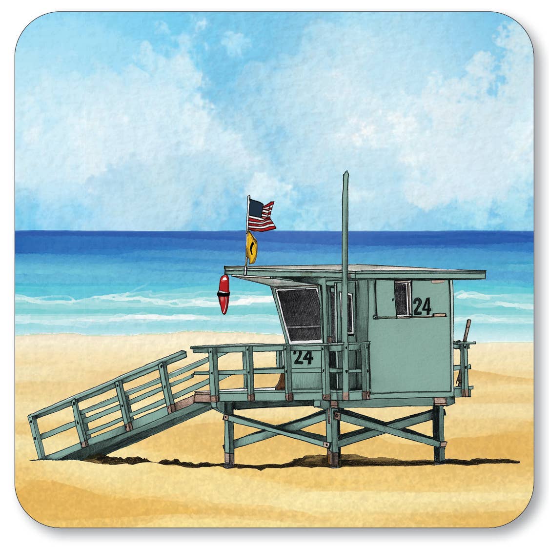 Lifeguard Station Coaster