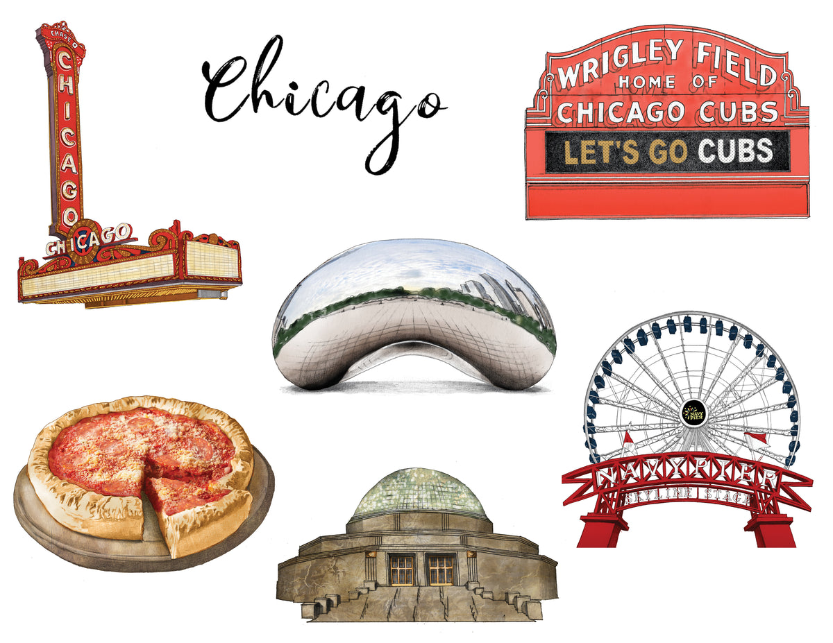 Chicago Sticker Sheet