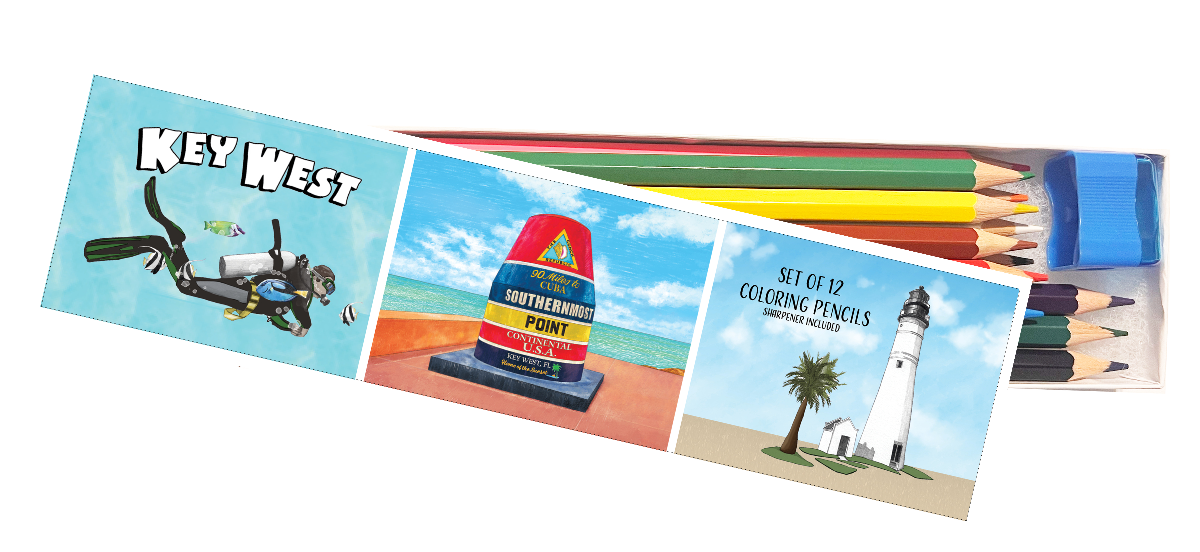 Key West Coloring Pencil Set