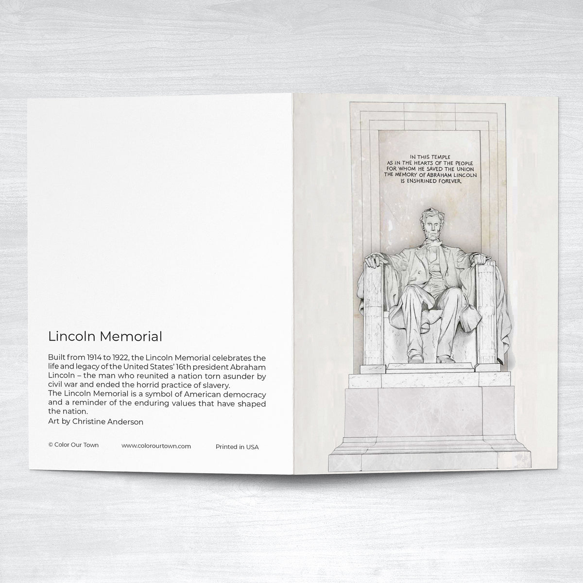 Lincoln Memorial Greeting Card