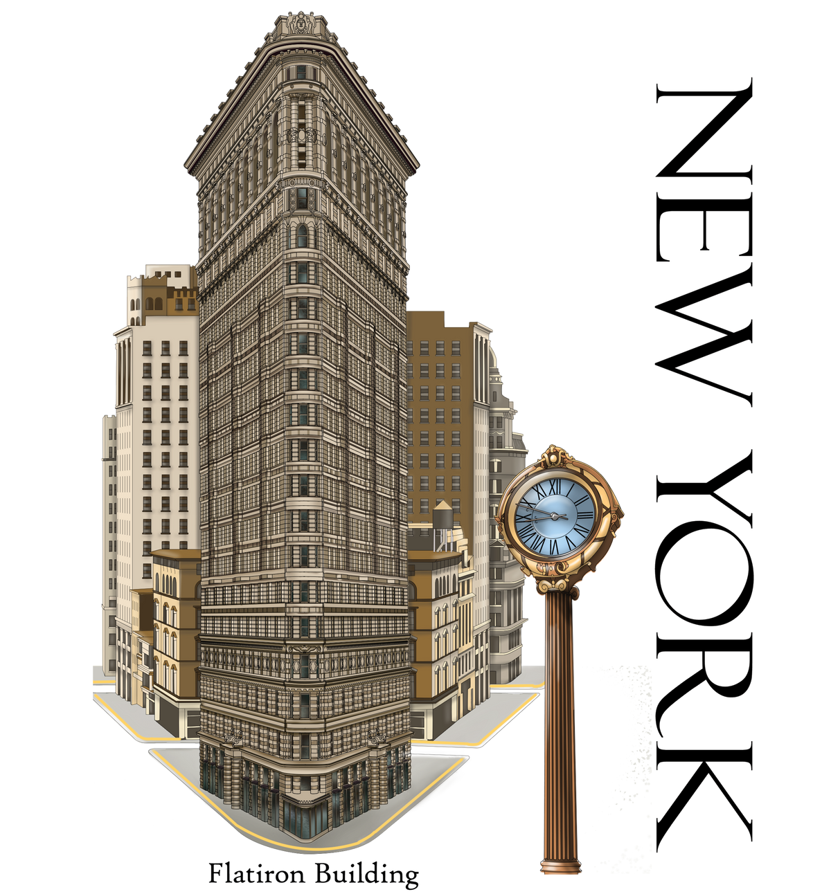 Flatiron Building Tea Towel