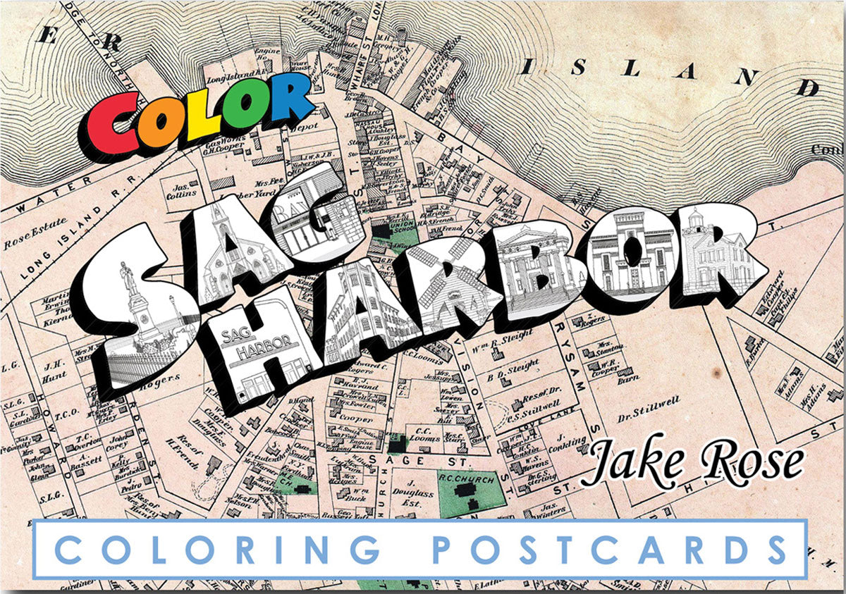 Sag Harbor Coloring Postcards