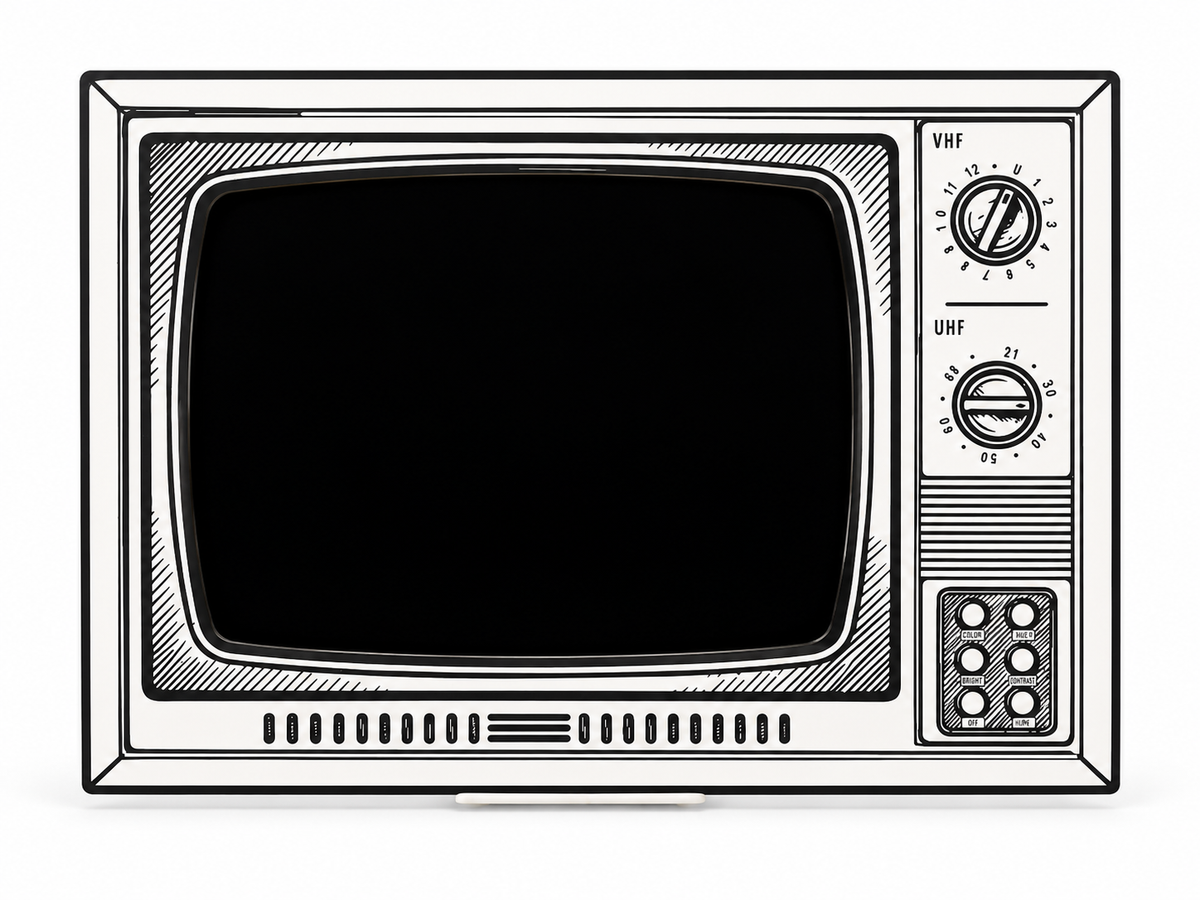2D TV Set — Retro iPad Display
