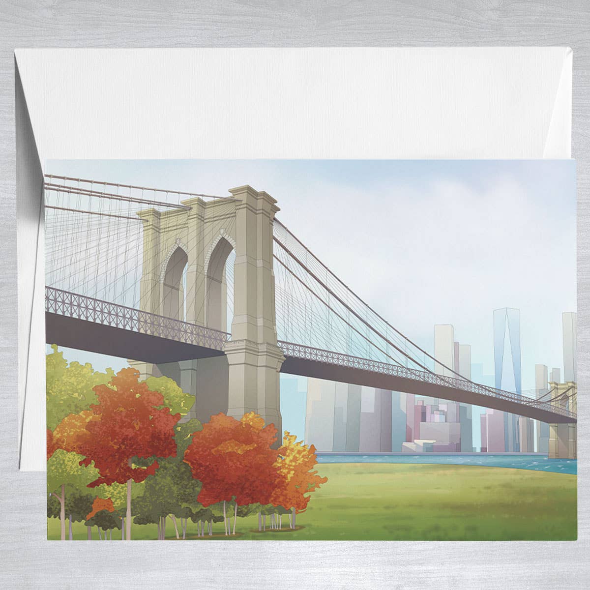 Brooklyn Bridge Greeting Card