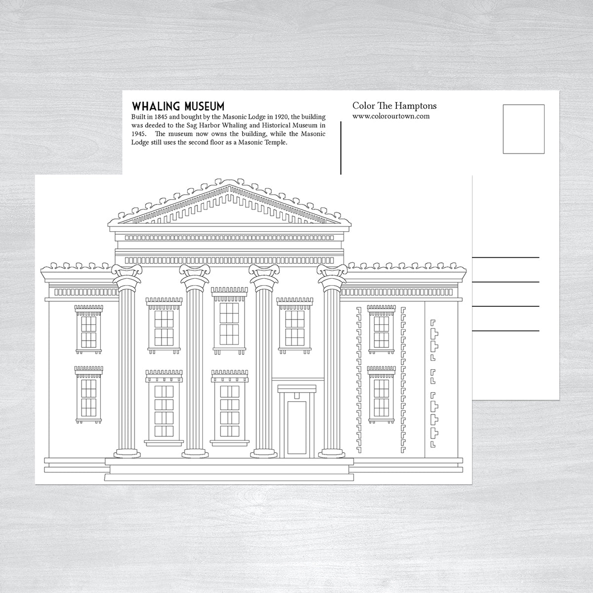 Sag Harbor Coloring Postcards