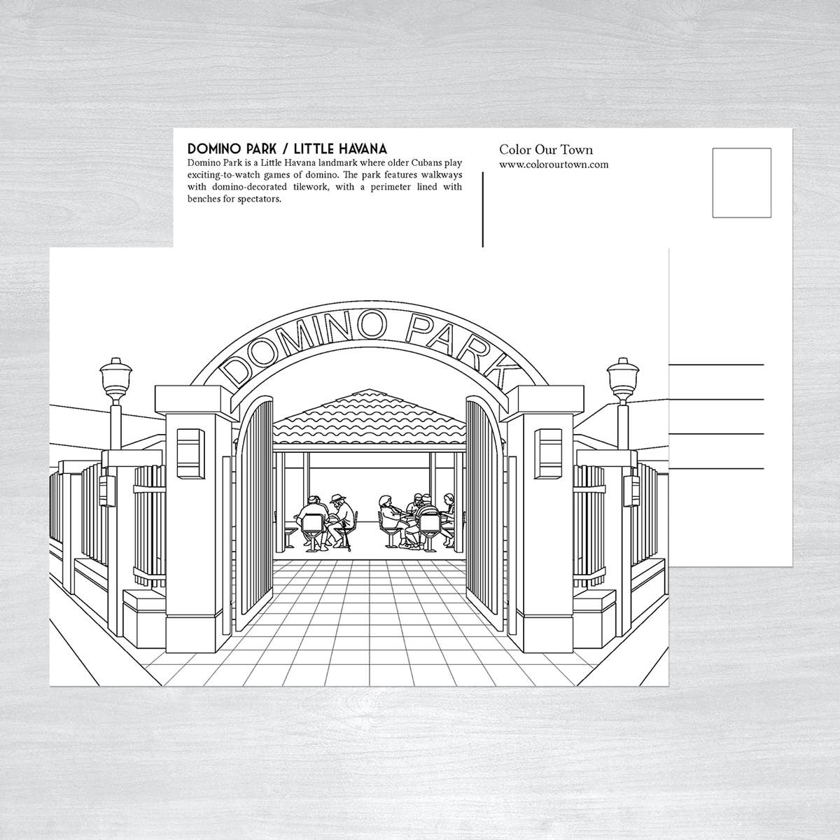 Miami Coloring Postcards