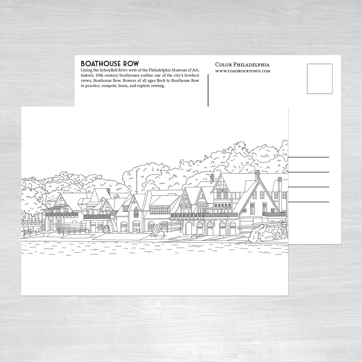 Philadelphia Coloring Postcards