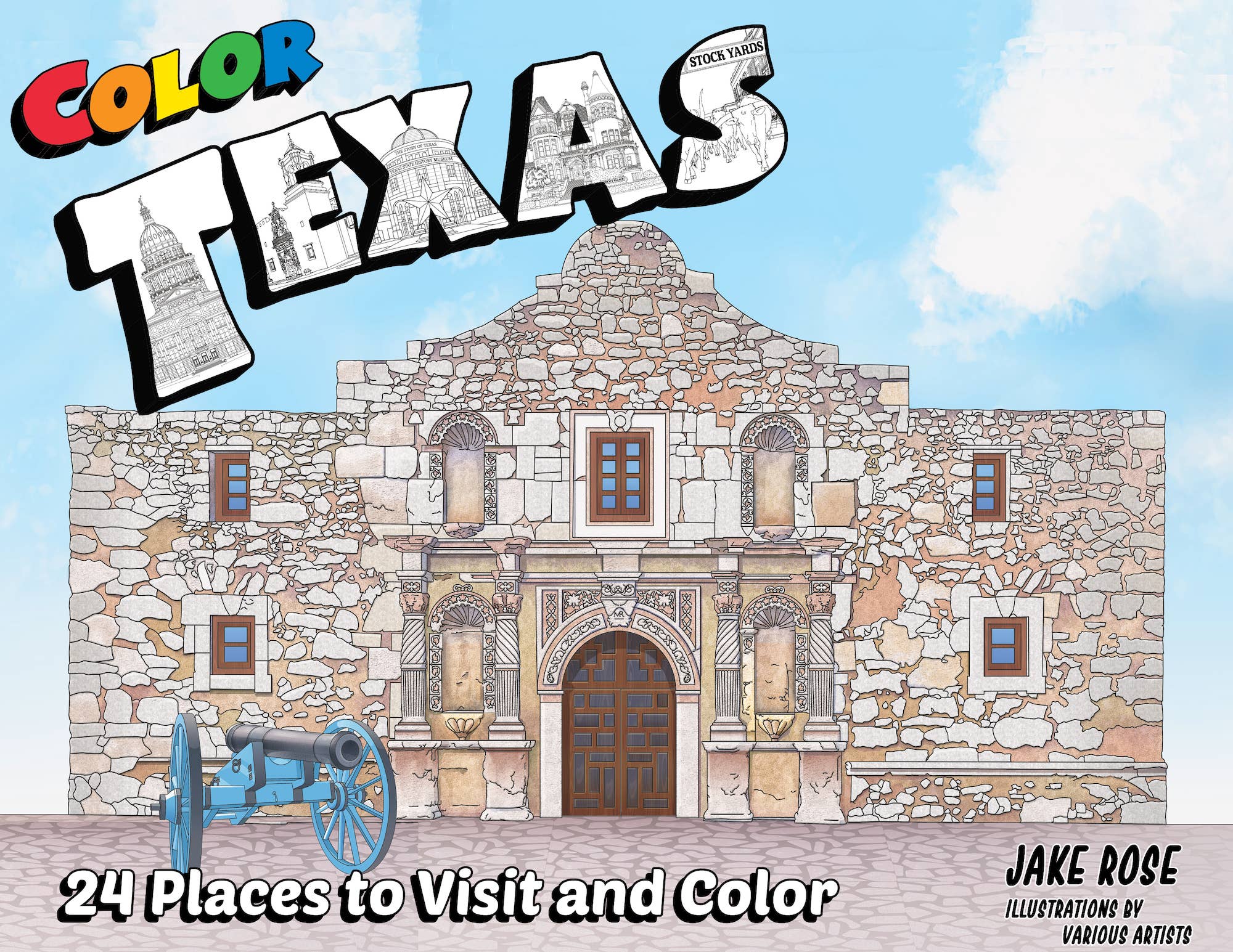 Color Texas coloring book