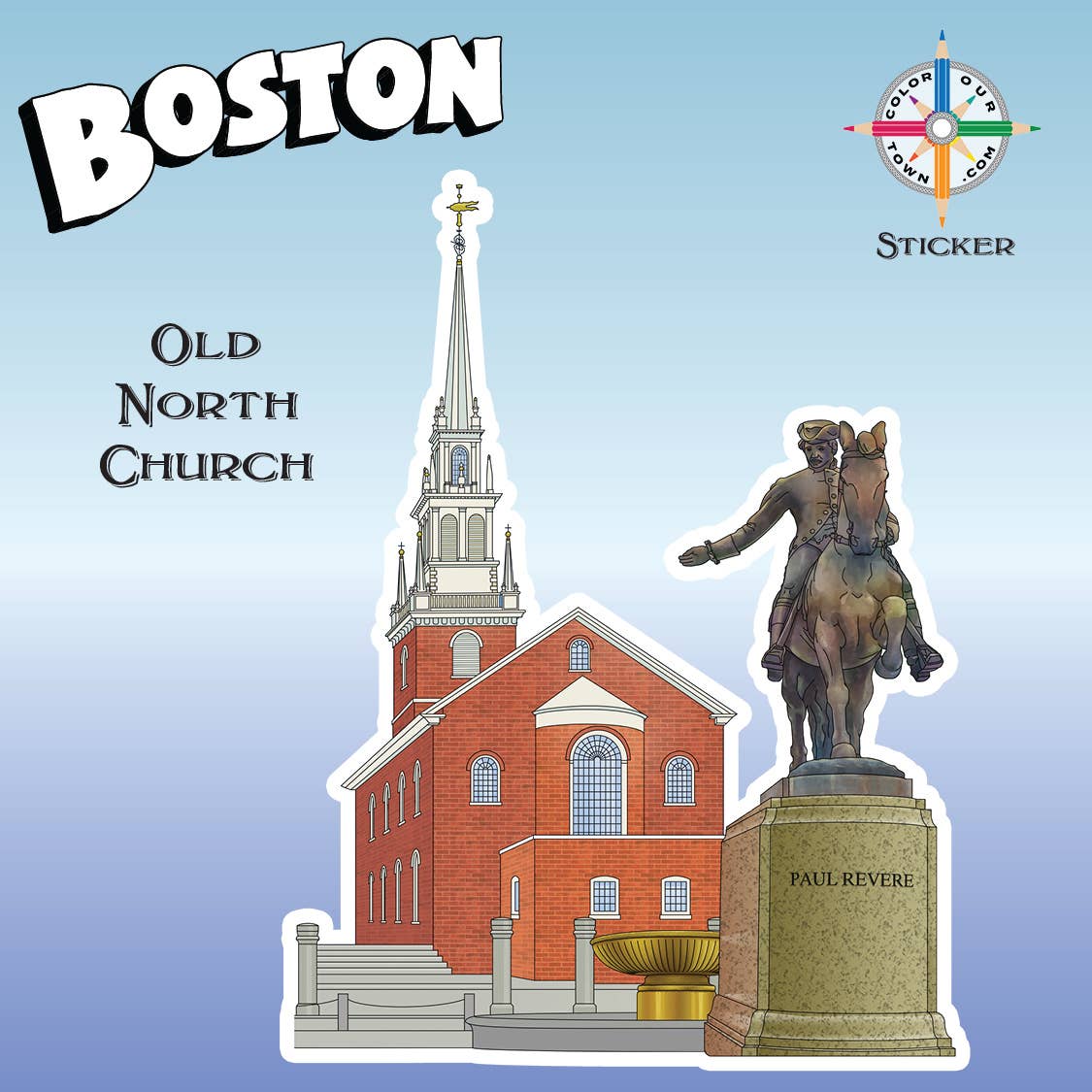 Old North Church  Sticker