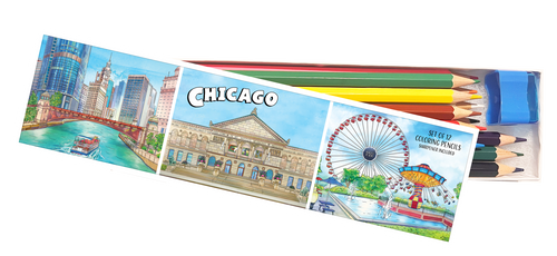 Chicago Coloring Pencil Set