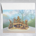 Alice in Wonderland Statue  Greeting Card