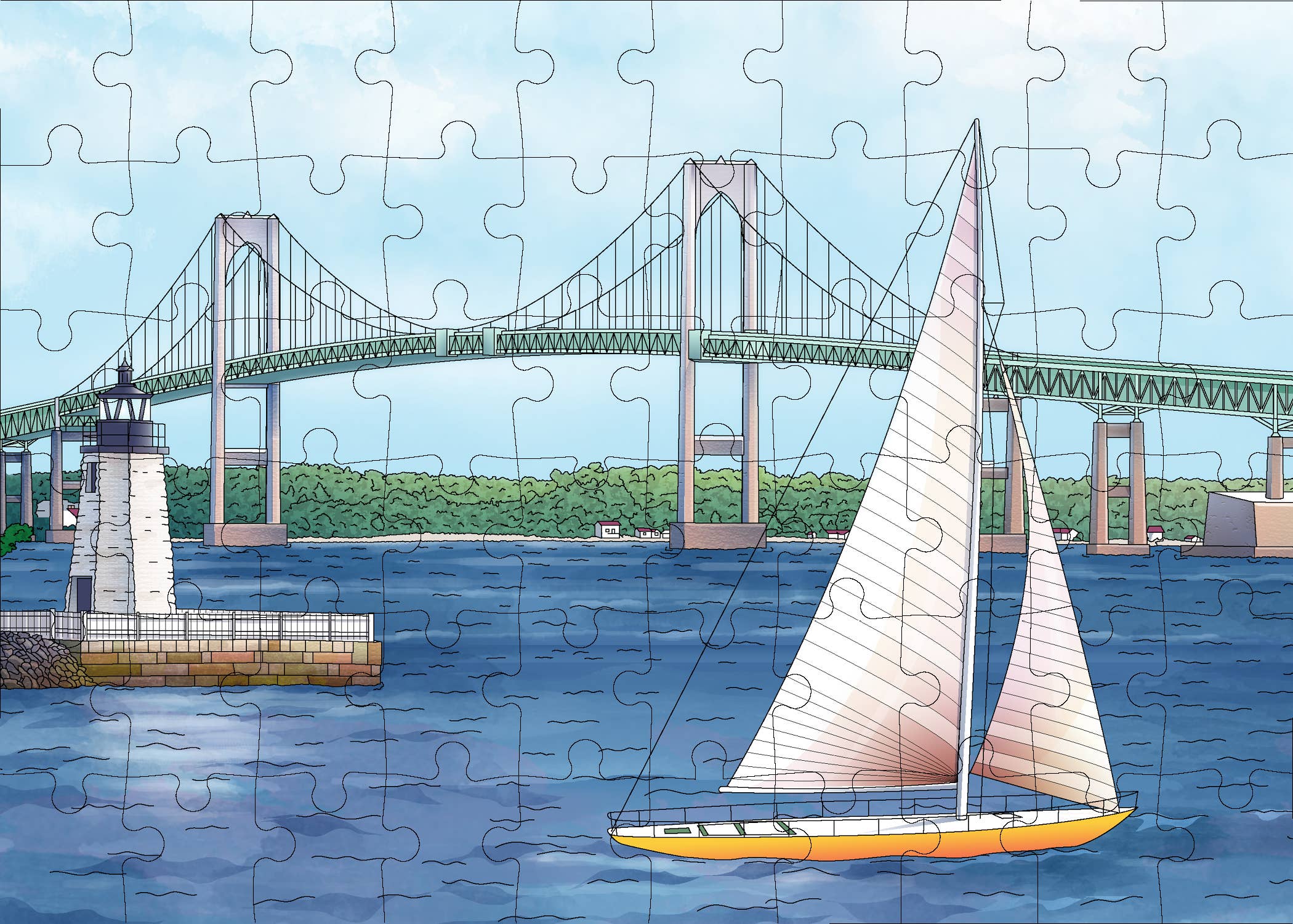 Newport Bridge  Puzzle