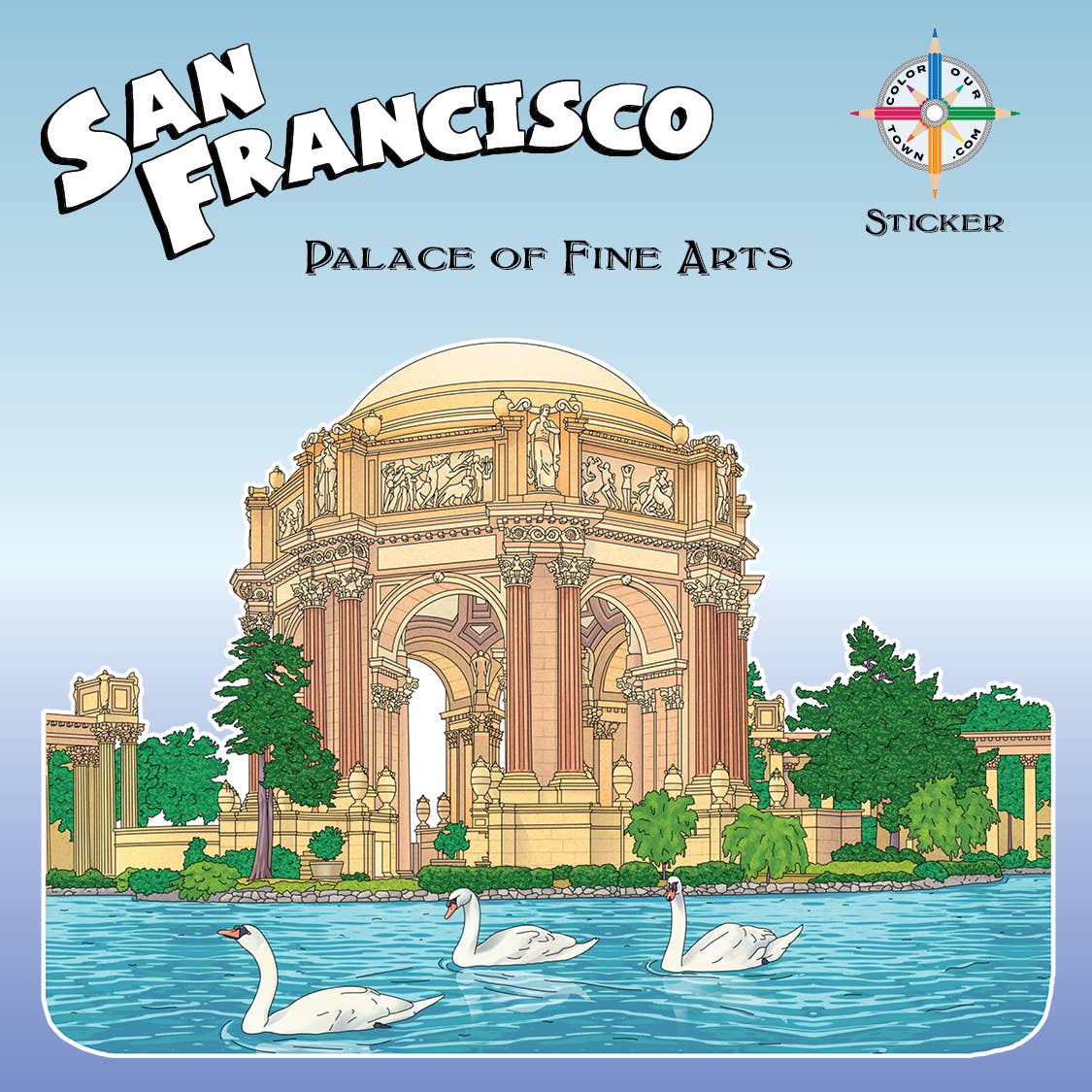 Palace of Fine Arts  Sticker
