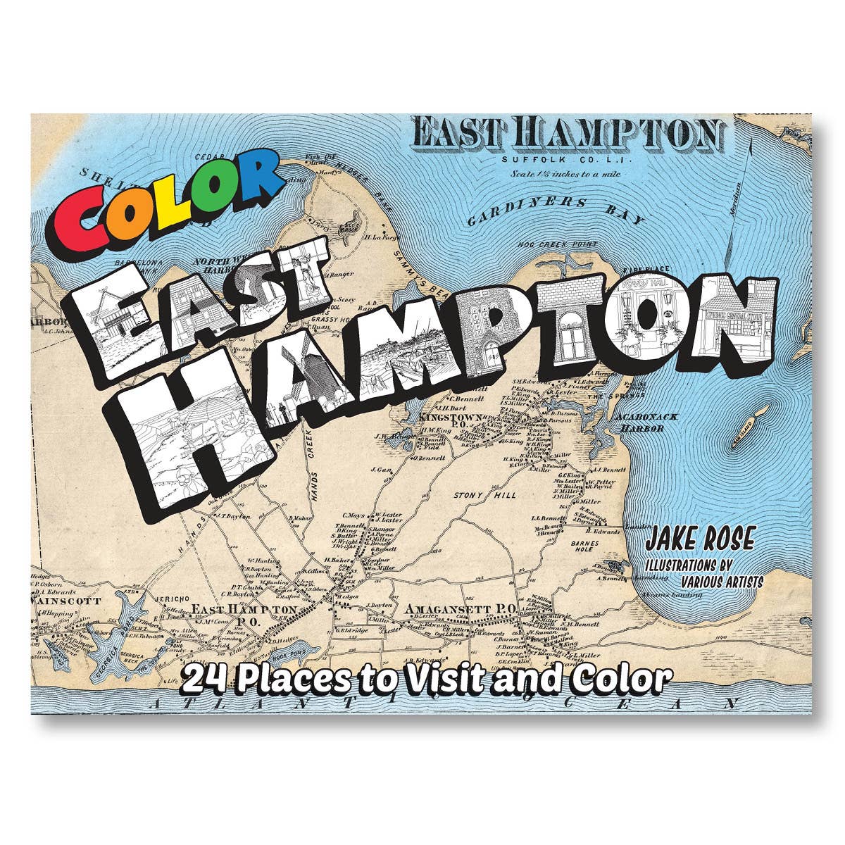 Color East Hampton coloring book