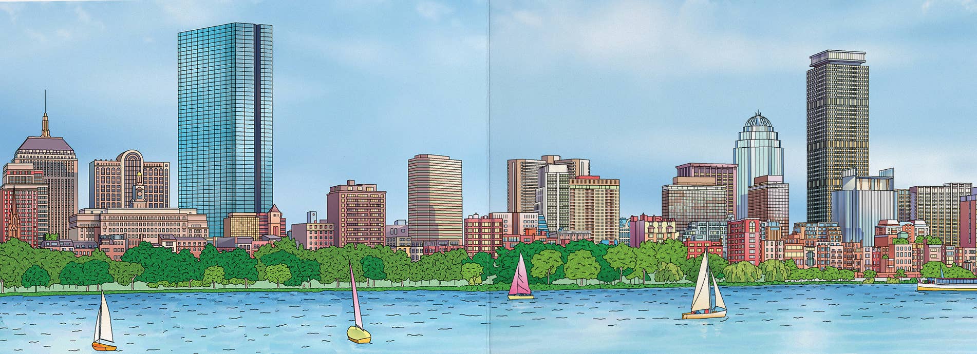Charles River  Greeting Card