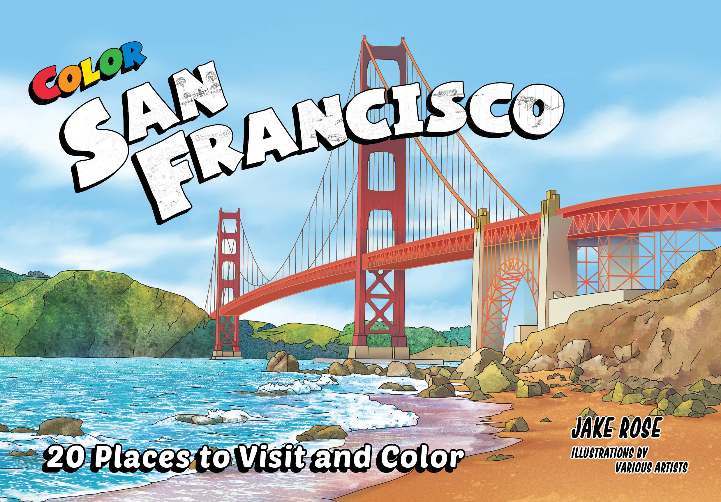Color San Francisco coloring guidebook