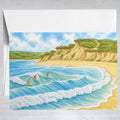 Ditch Plains watercolor  Greeting Card