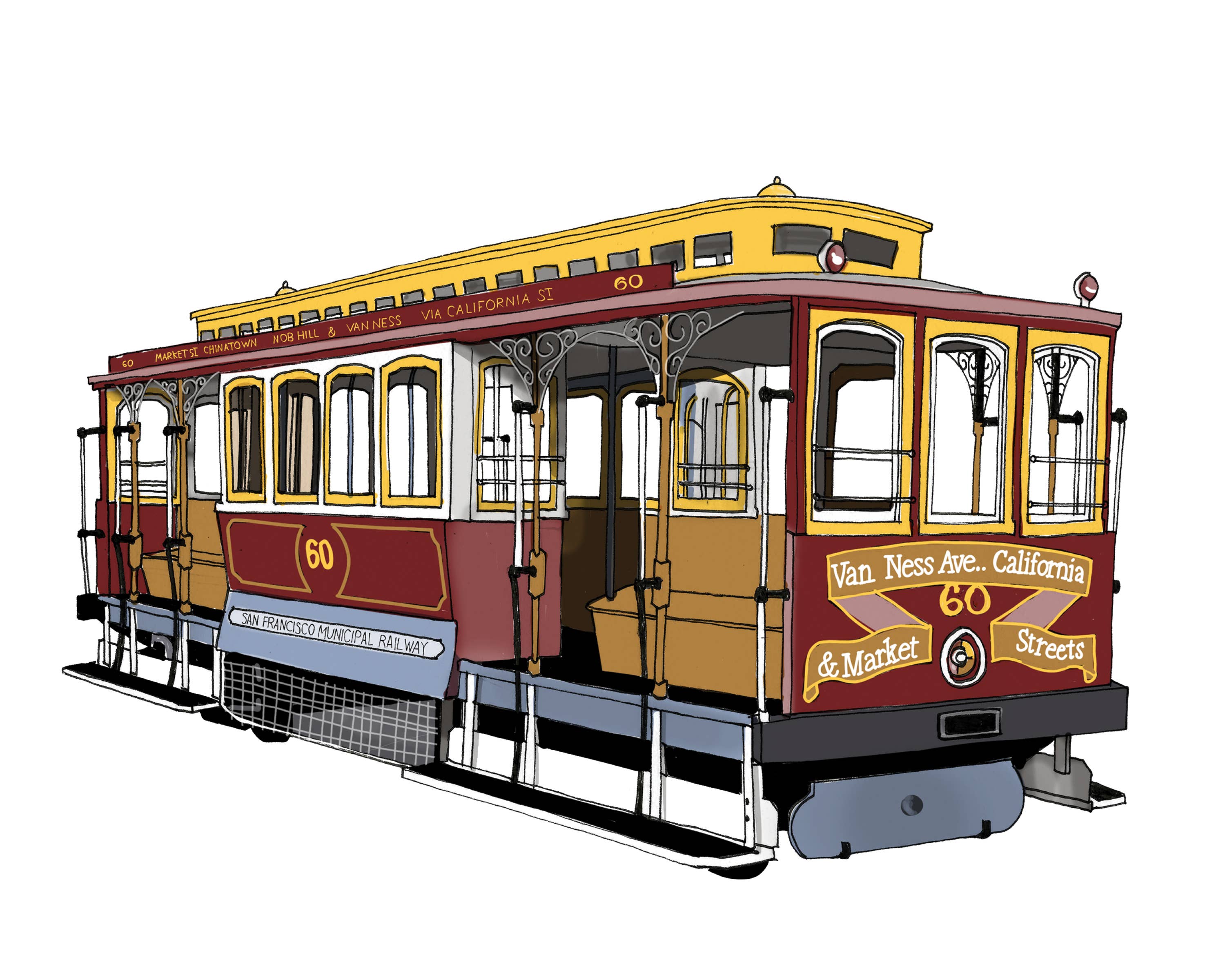 Cable Car  Art Print
