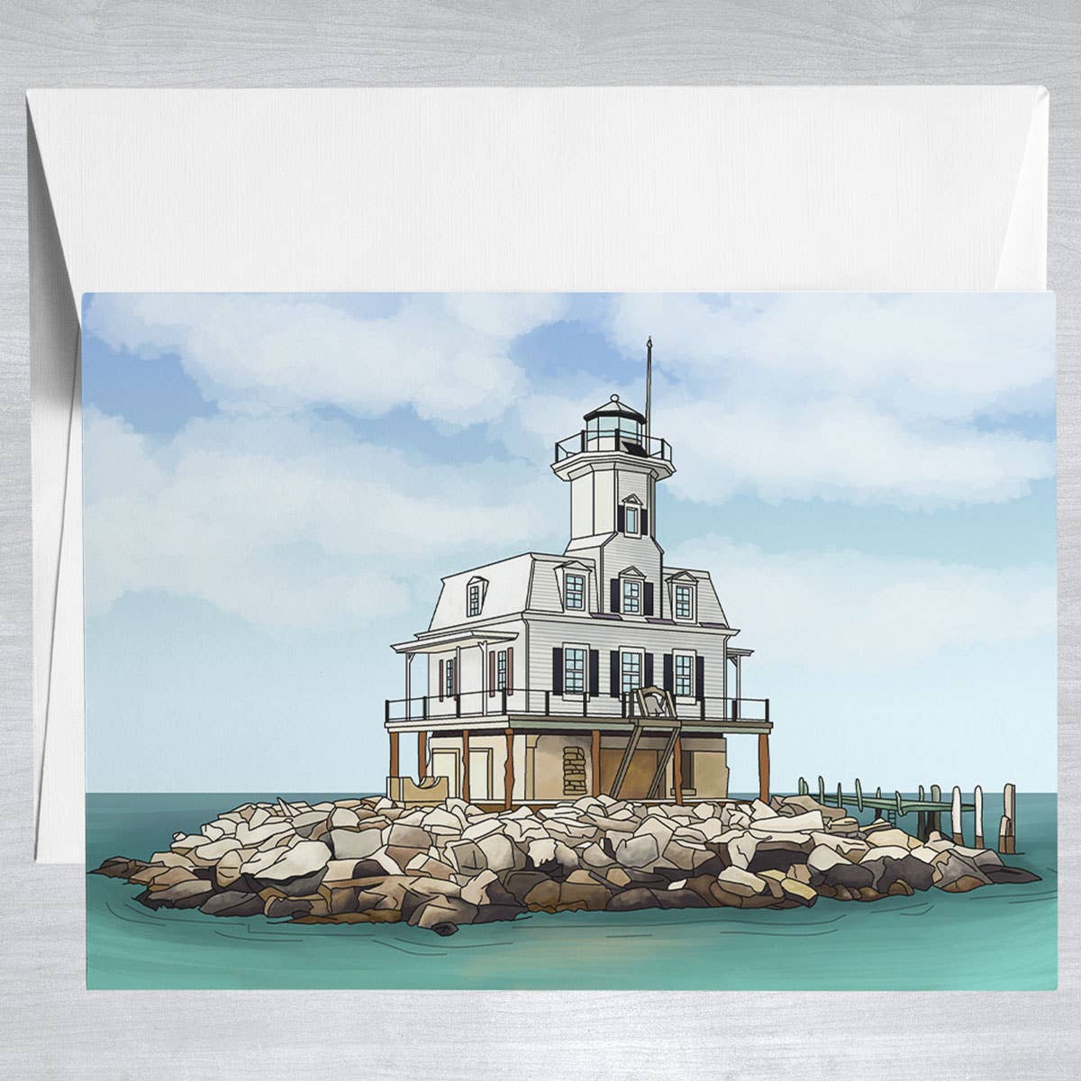 Bug Lighthouse  Greeting Card