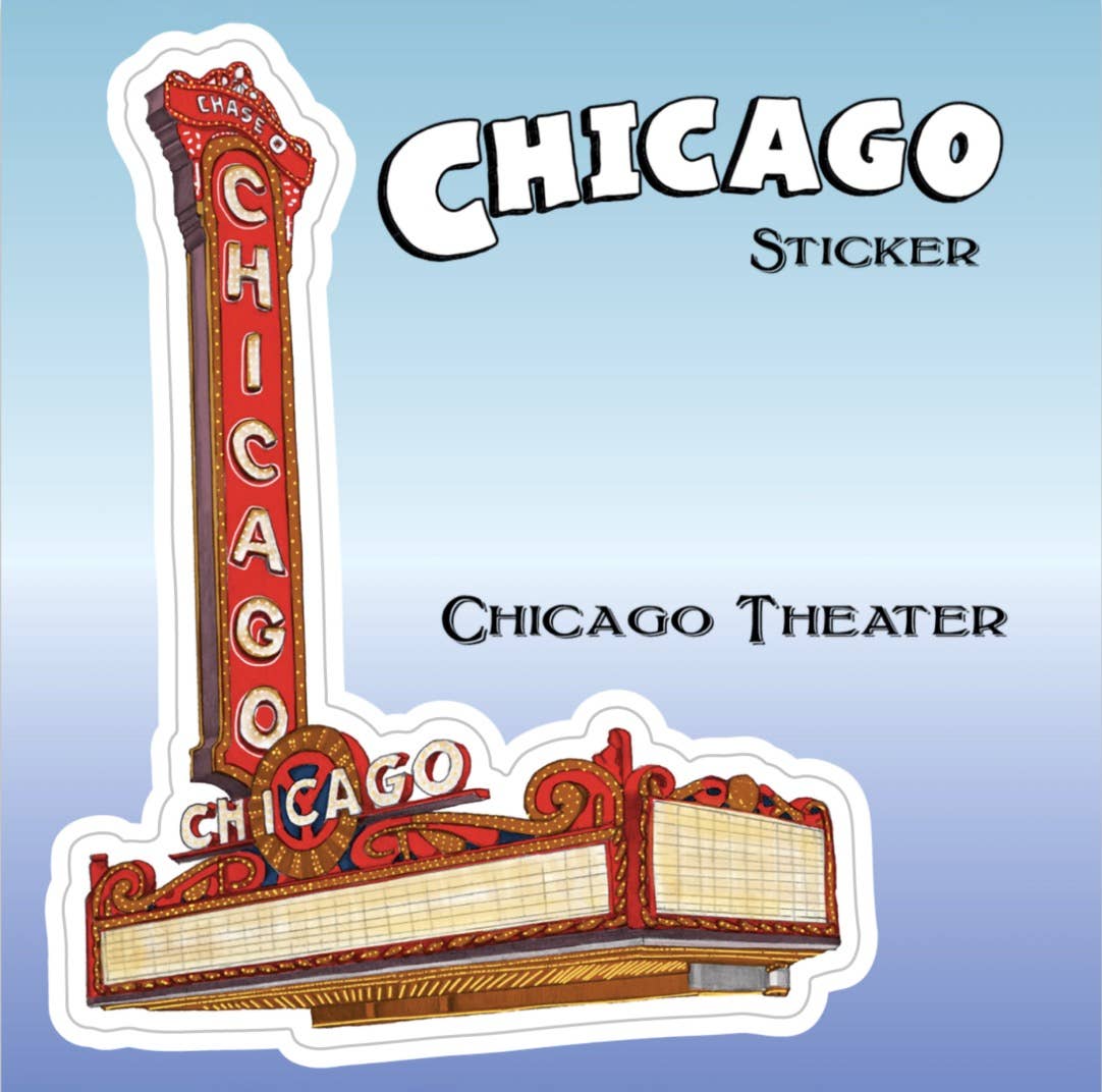 Chicago Theatre  Sticker