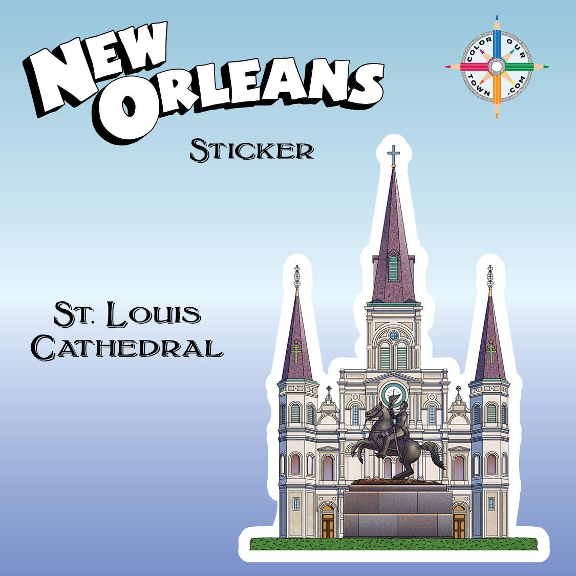 St. Louis Cathedral  Sticker