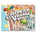 Color Greenwich Village NYC coloring book