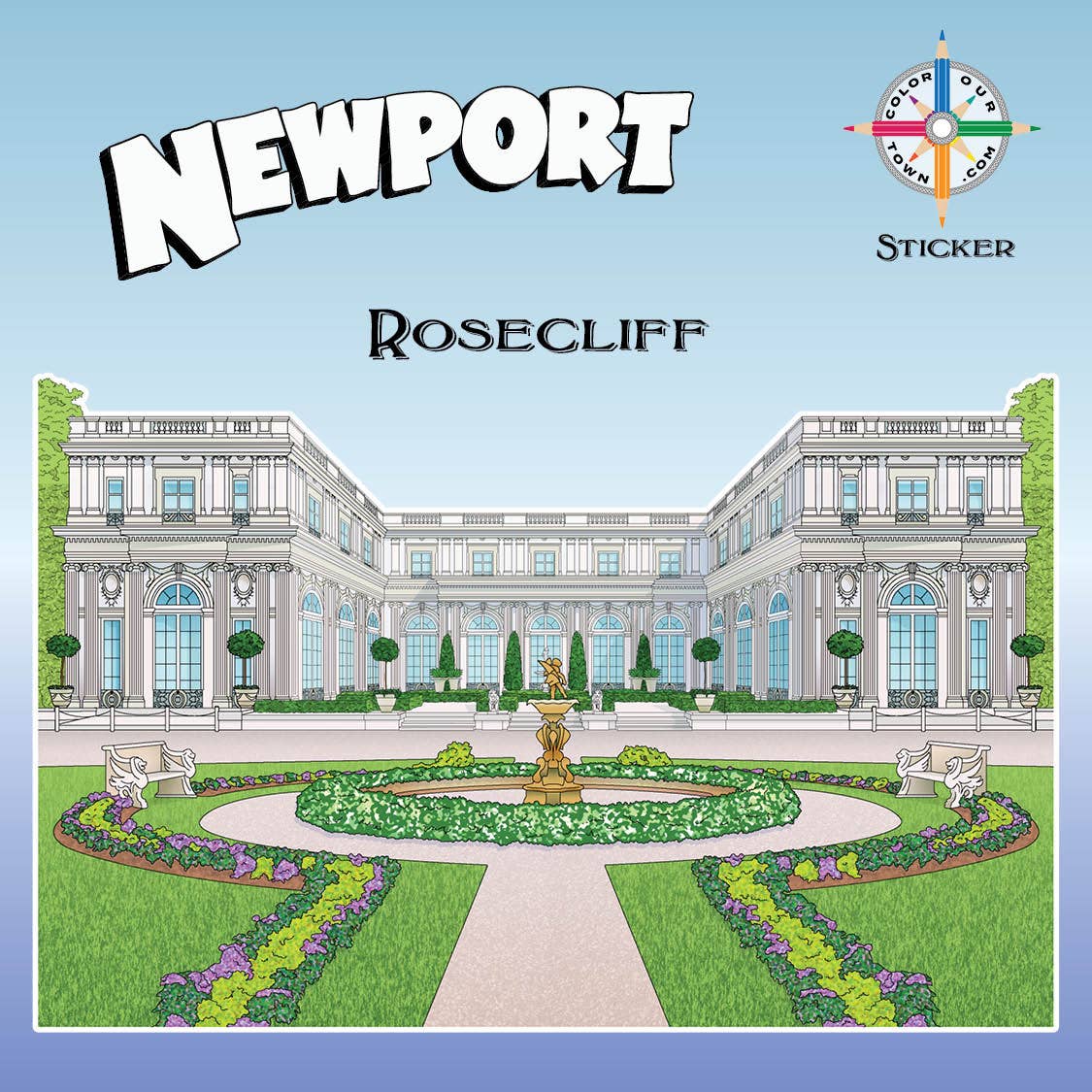 Rosecliff  Sticker