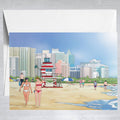 Beaches of Miami  Greeting Card