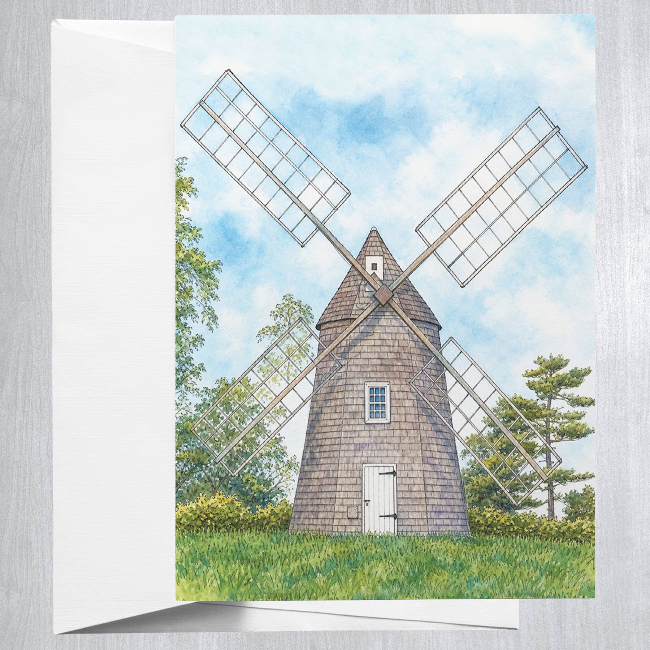 Shelter Island Windmill  Greeting Card