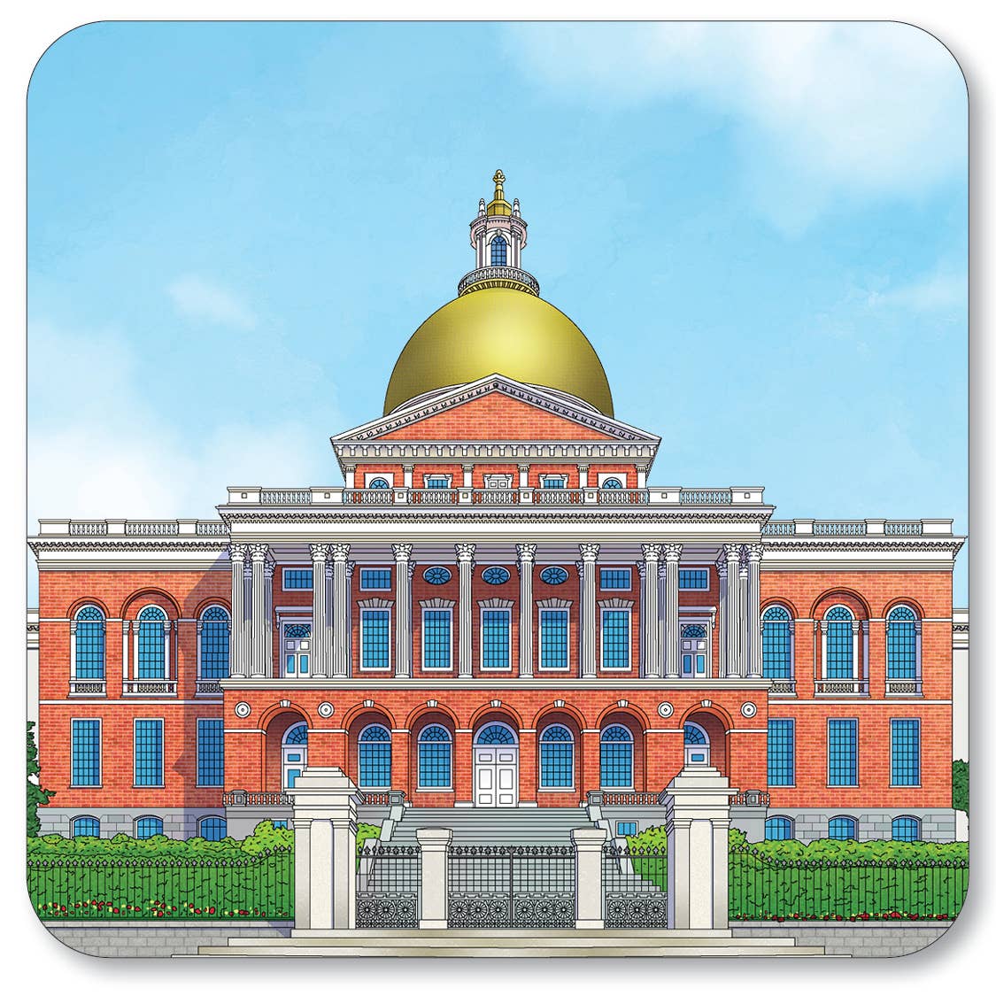 Massachusetts State House  Coaster