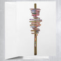 Key West Signpost  Greeting Card