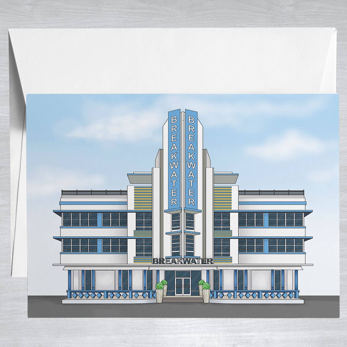Breakwater Hotel  Greeting Card