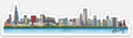 Chicago Skyline  Sticker