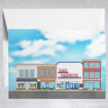 Sag Harbor Cinema Street  Greeting Card