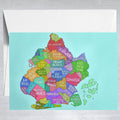 Brooklyn Neighborhoods  Greeting Card