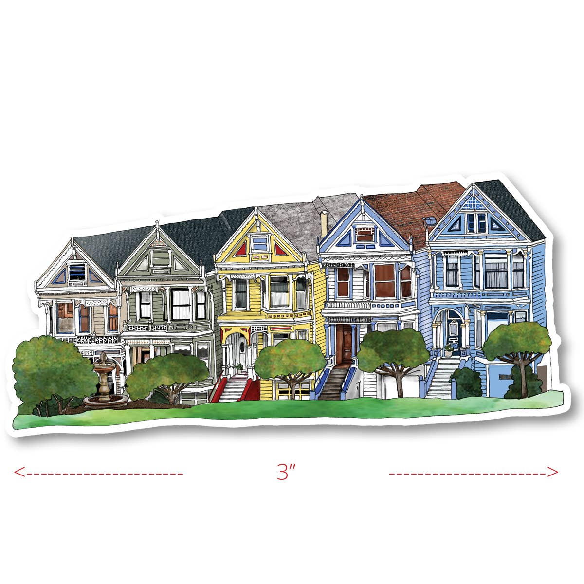 Alamo Square  Magnet