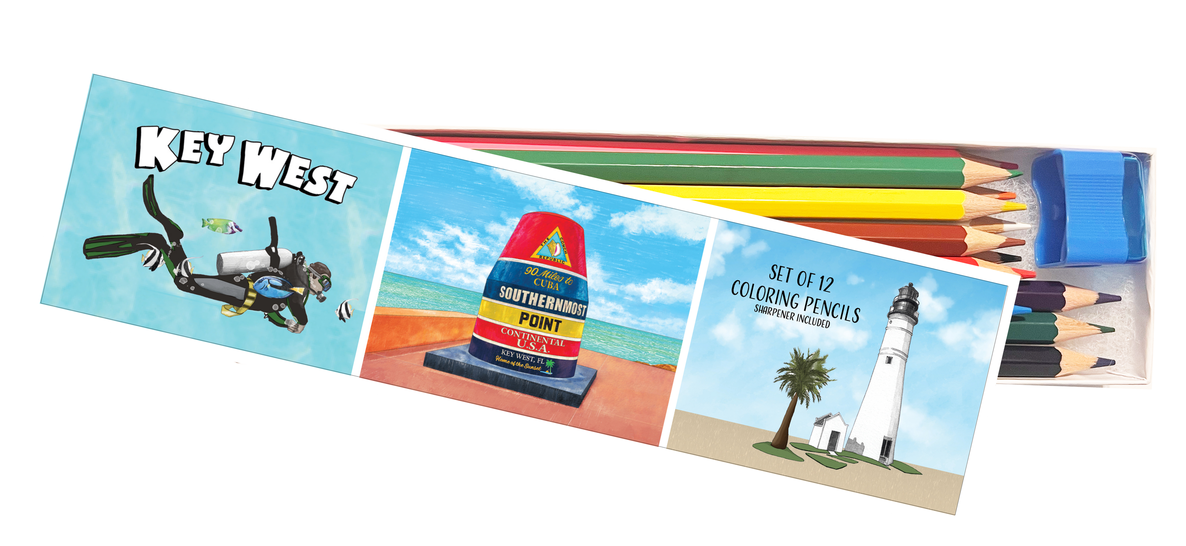 Key West Coloring Pencil Set