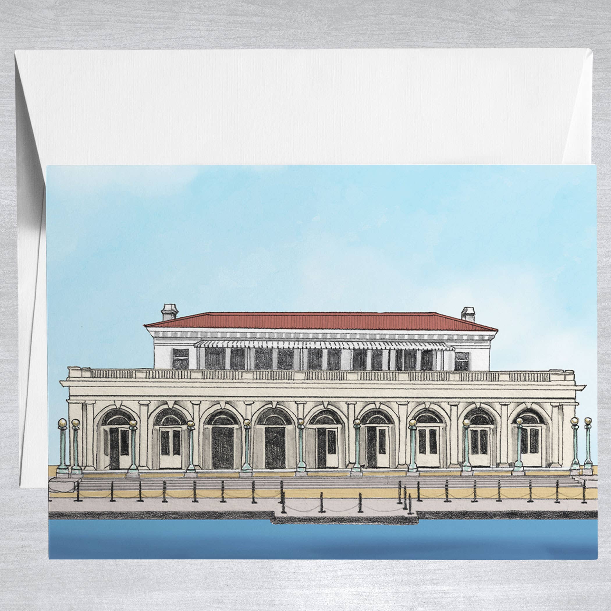 Prospect Park Boathouse  Greeting Card