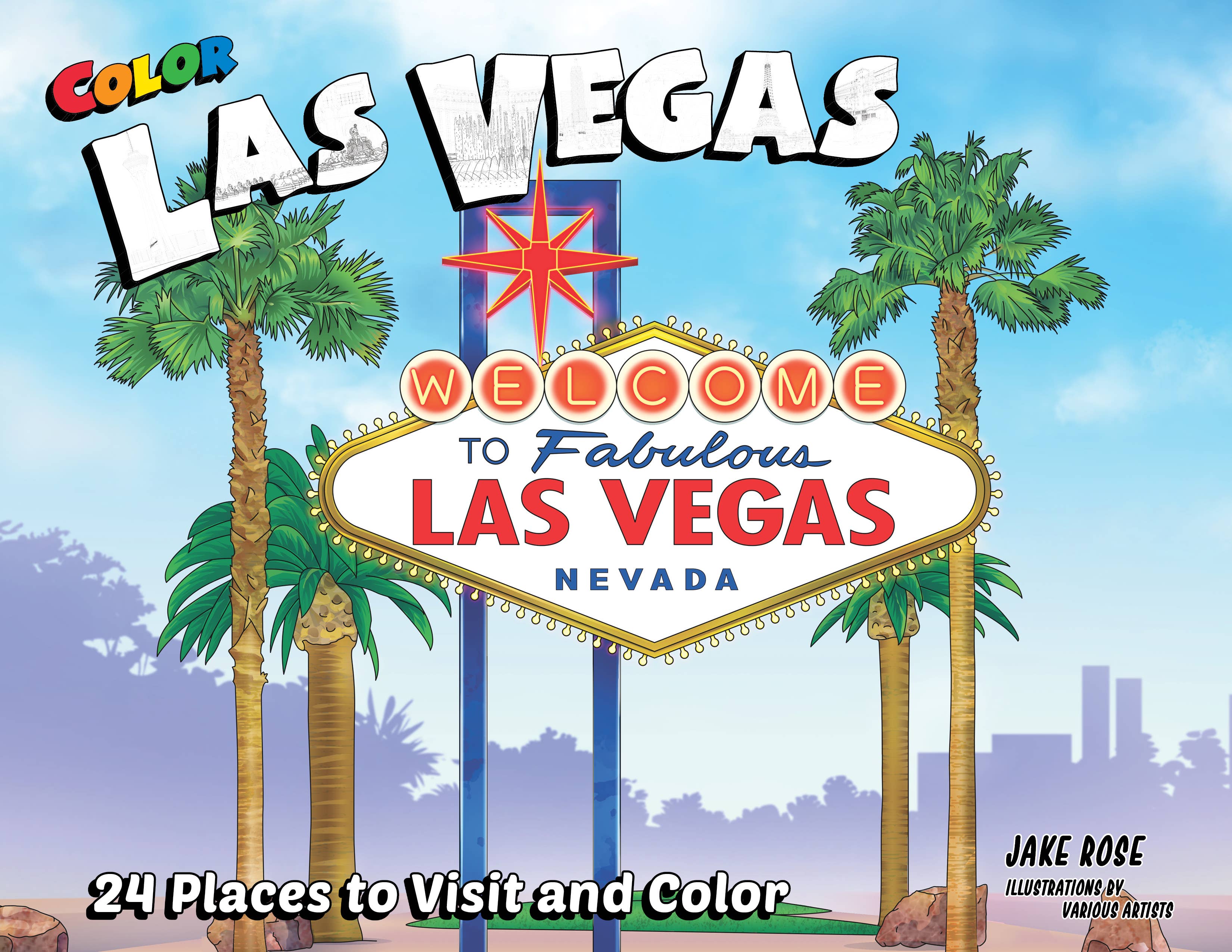 Color Las Vegas coloring book
