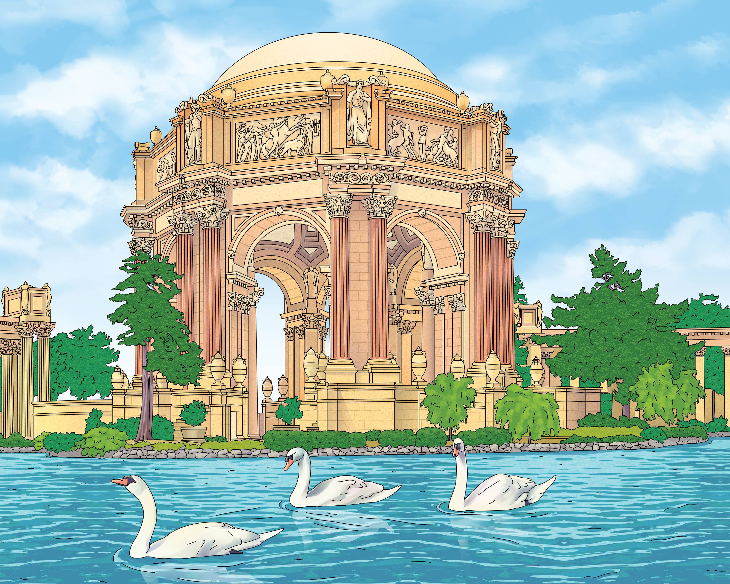 Palace of Fine Arts  Art Print