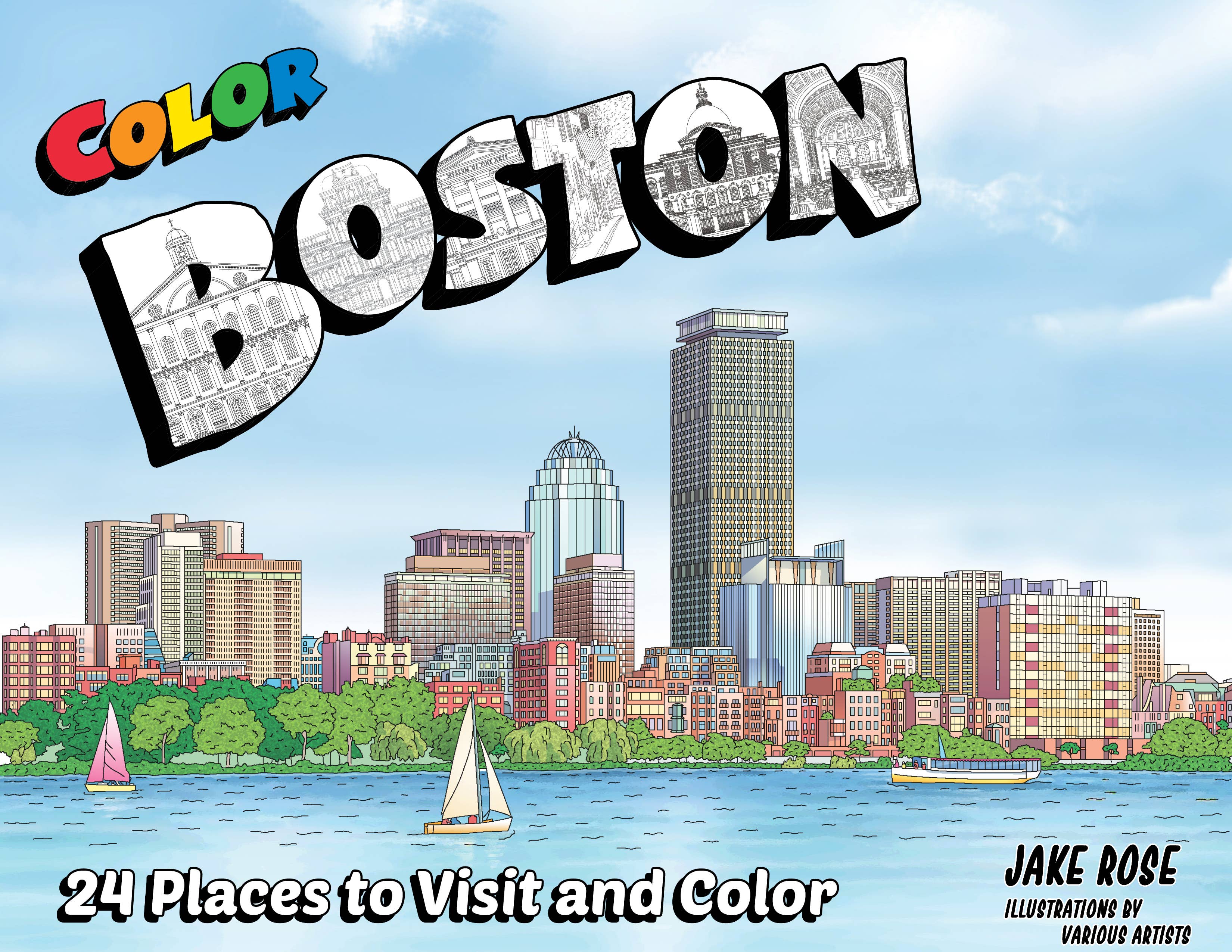 Color Boston coloring book