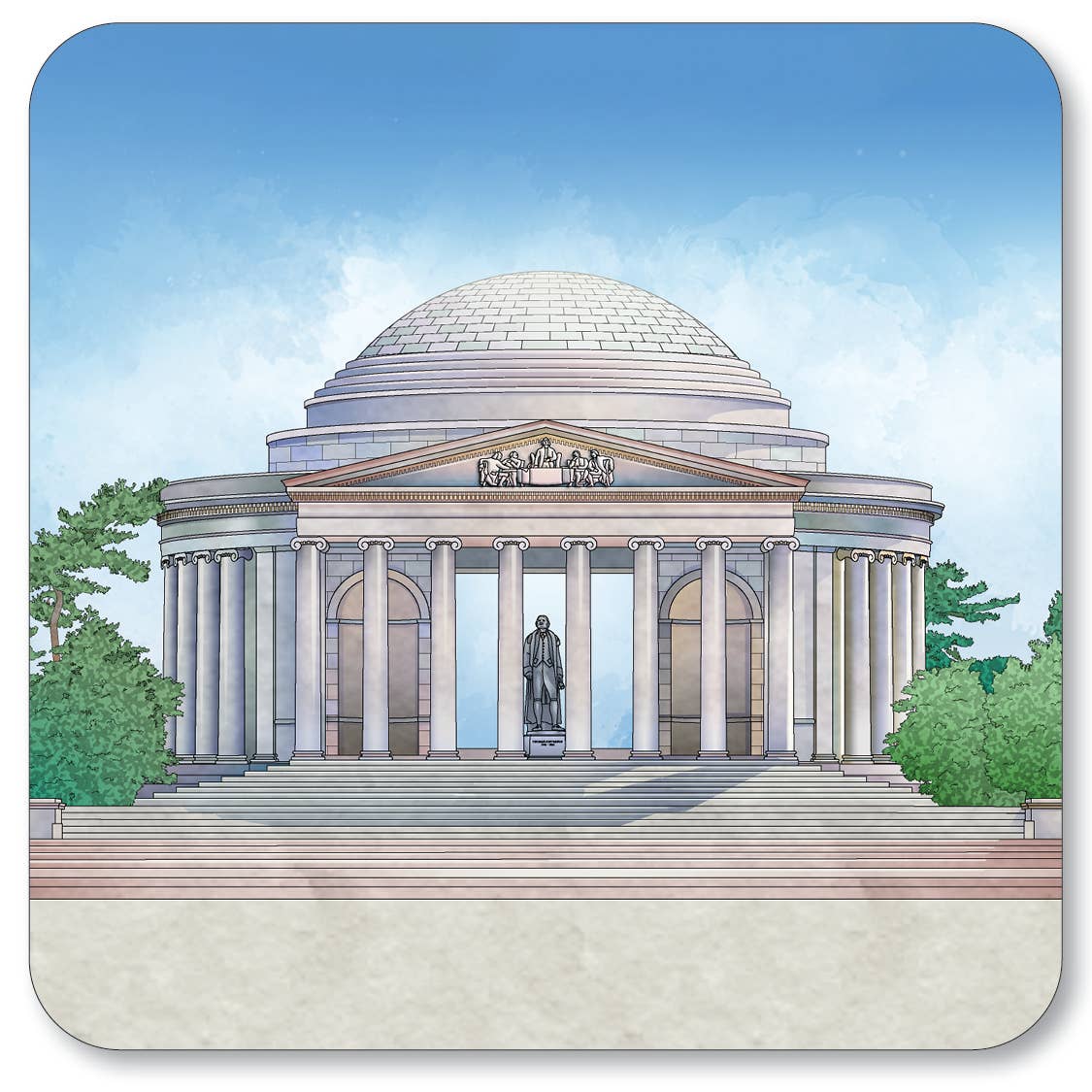 Jefferson Memorial  Coaster