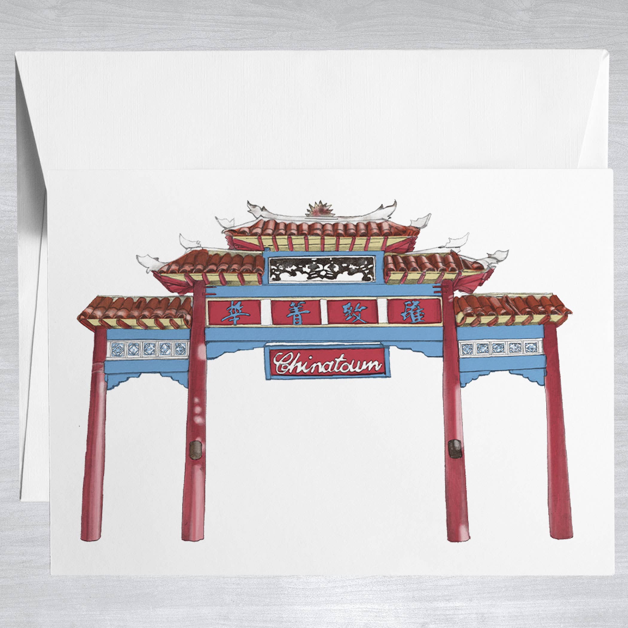 Chinese Archway  Greeting Card