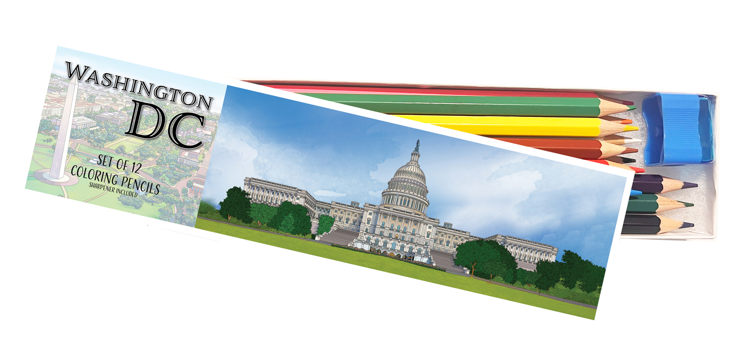 Washington DC Coloring Pencil Set