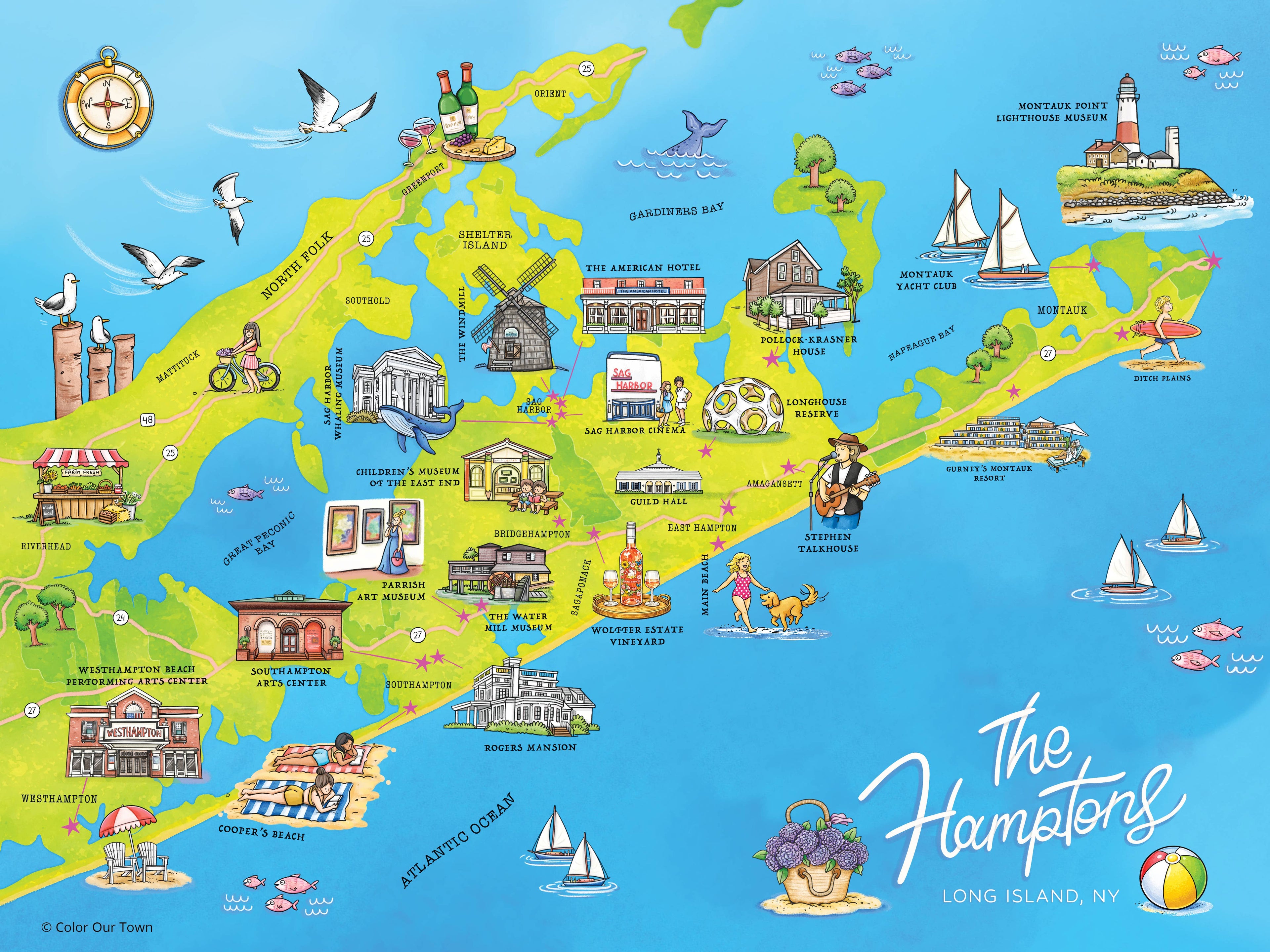Hamptons Map