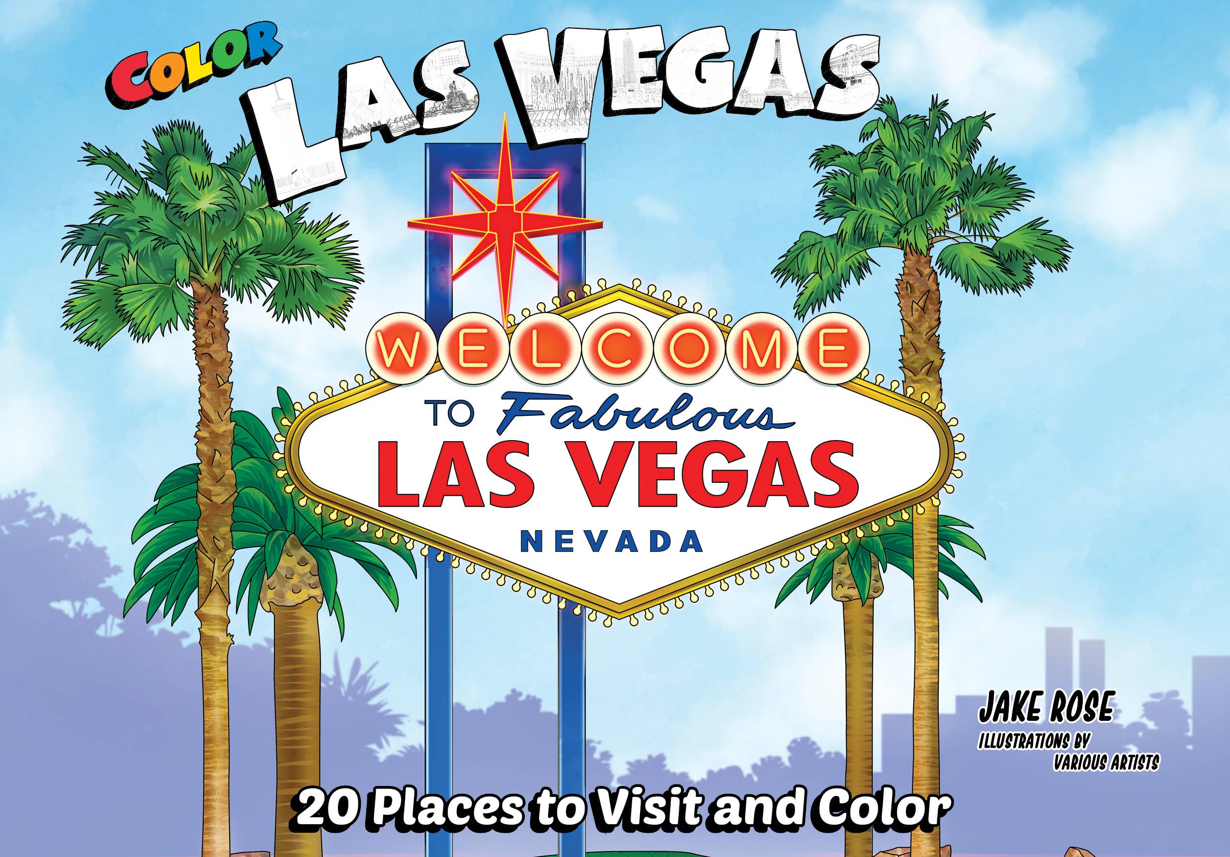 Color Las Vegas coloring guidebook