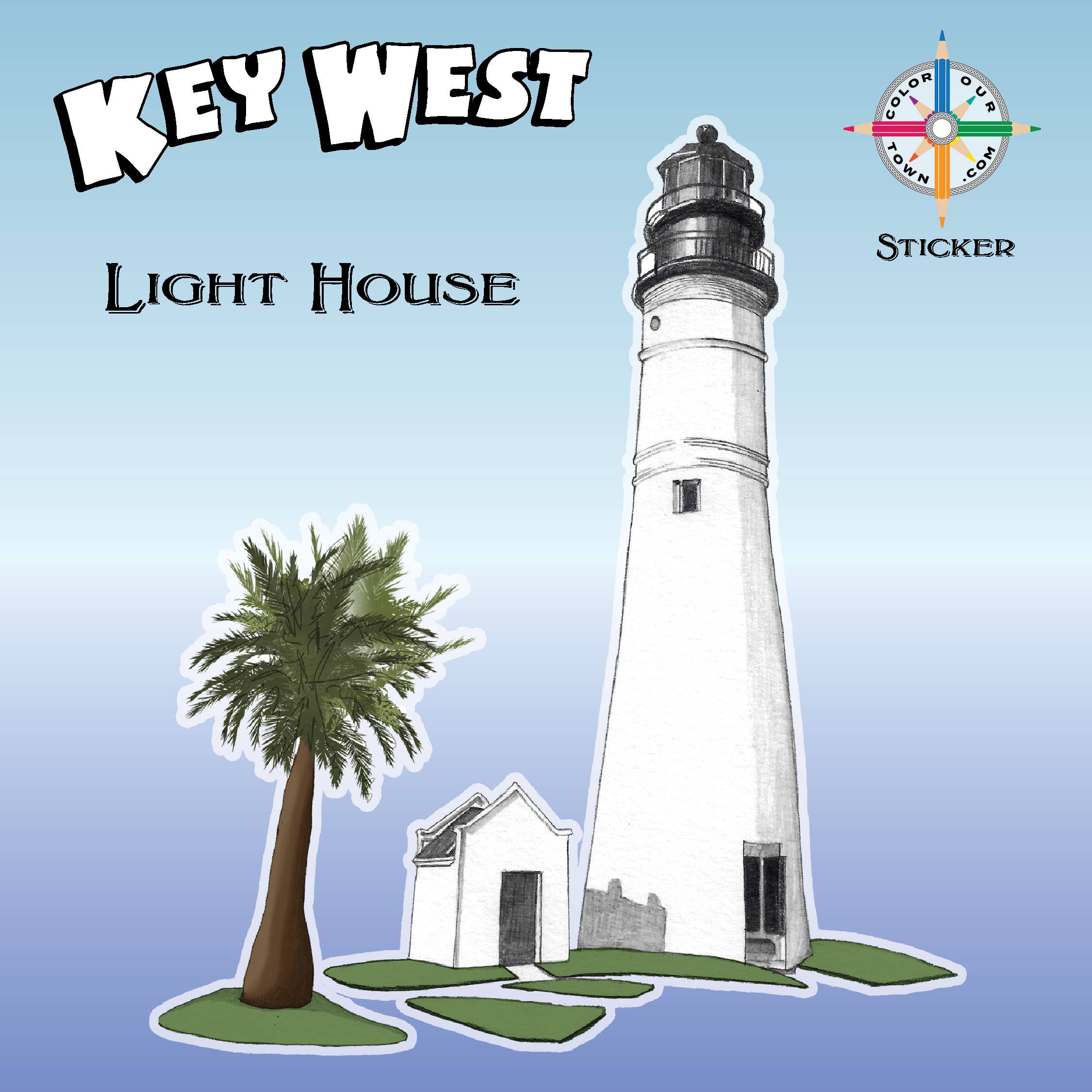Key West Lighthouse  Sticker